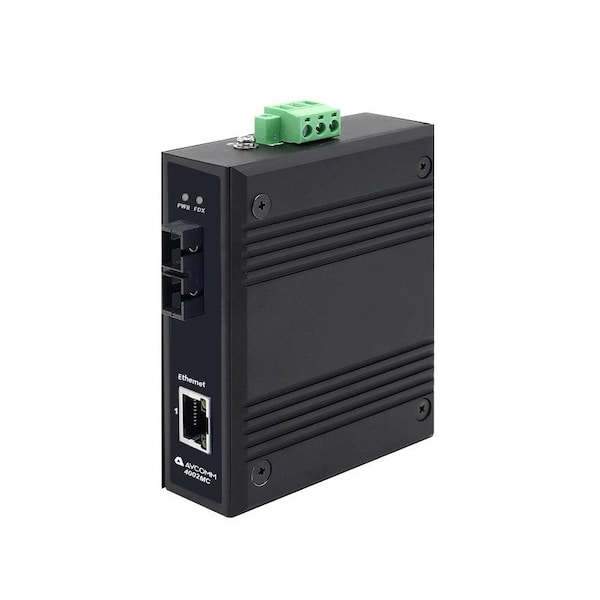 Avcomm 2-Port Industrial Media Converter - 4002MCE-SC-15-HV