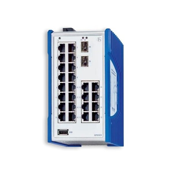 Hirschmann SPIDER-PL-30-24T1O6O699TY9HHHV - Industrial Ethernet Switch, 24 x 10/100Base-TX,  - 942141038