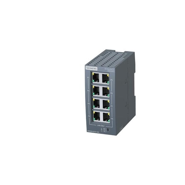 Siemens SCALANCE XB008G unmanaged Industrial Ethernet Switch for 10/100/1000 - 6GK5008-0GA10-1AB2