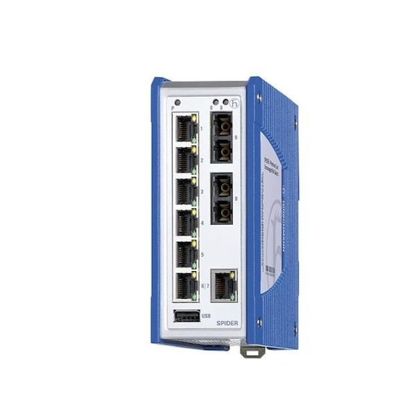 Hirschmann Spider III SPR20-7TX/2FS-EEC - Premium Series Industrial Unmanaged Ethernet Switch, 7 x 10 - 942335031