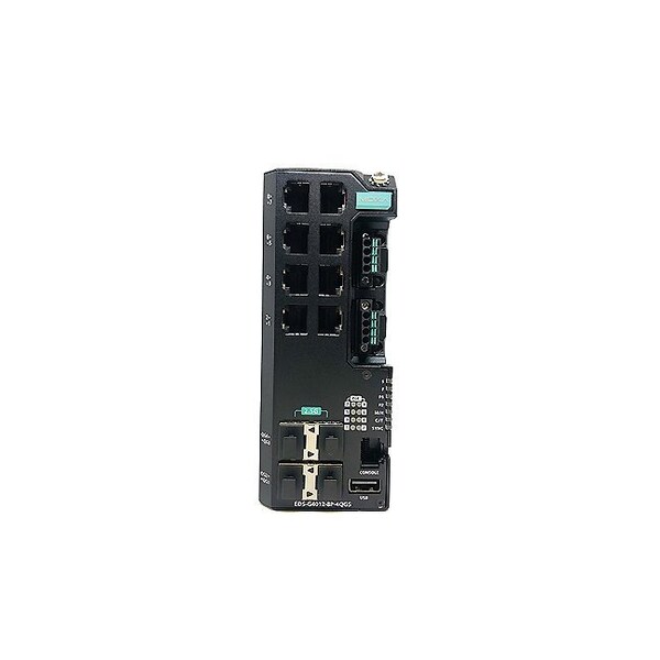Moxa Managed Full Gigabit Ethernet switch with 8 10/100/1000BaseTX ports with - EDS-G4012-8P-4QGS-LVB-T
