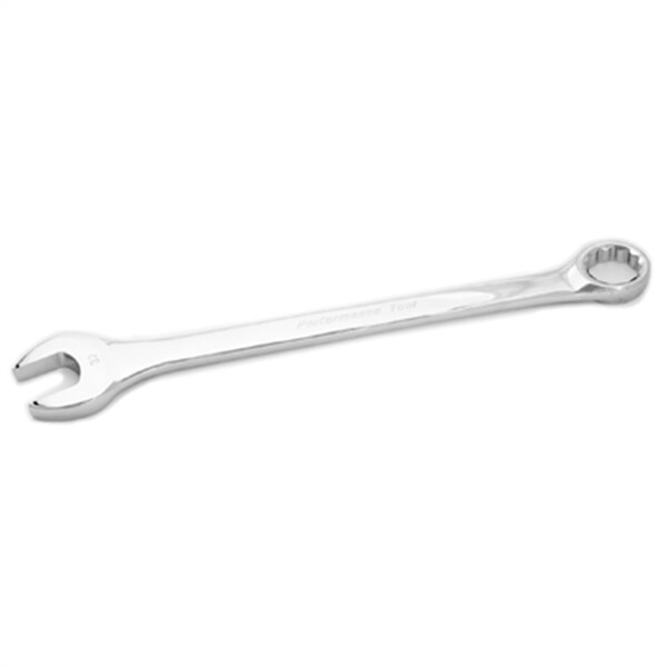 Herramienta de rendimiento, Llave combinada de cromo de 32mm, con extremo de caja de 12 puntos, completamente pulida, de 16-1/4" de largo - W30032