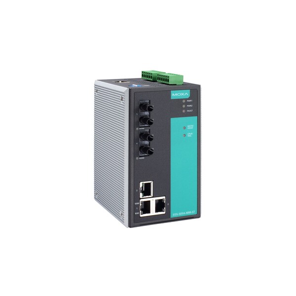 Moxa Managed Ethernet Switch W/ 3 10/100Baset(X)Ports, Eds-505A-Mm-St - EDS-505A-MM-ST