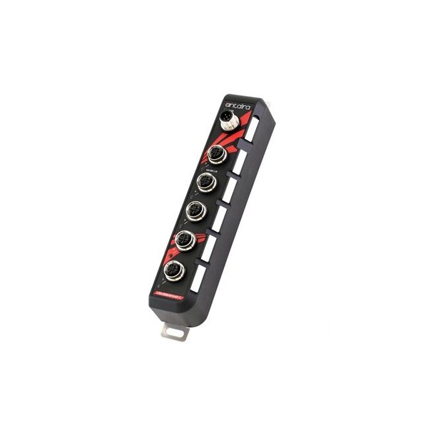 Antaira 5-Port M12 Industrial IP67 Waterproof Ethernet Switch, w/5-10/100Tx with M12-connector - LNX-0500-M12-67