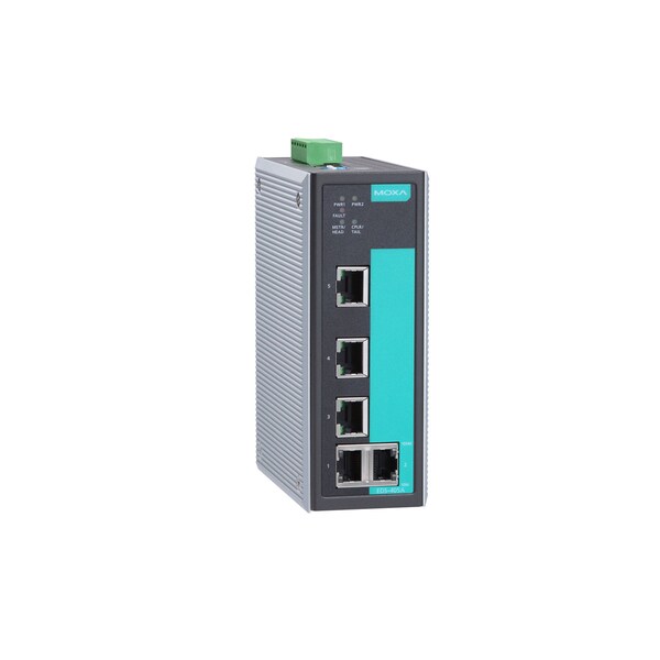 Moxa Mgd Eth. Swtch W/ 5 10/100Baset(X)Ports, Hardware-Based, Eds-405A-Ptp-T - EDS-405A-PTP-T