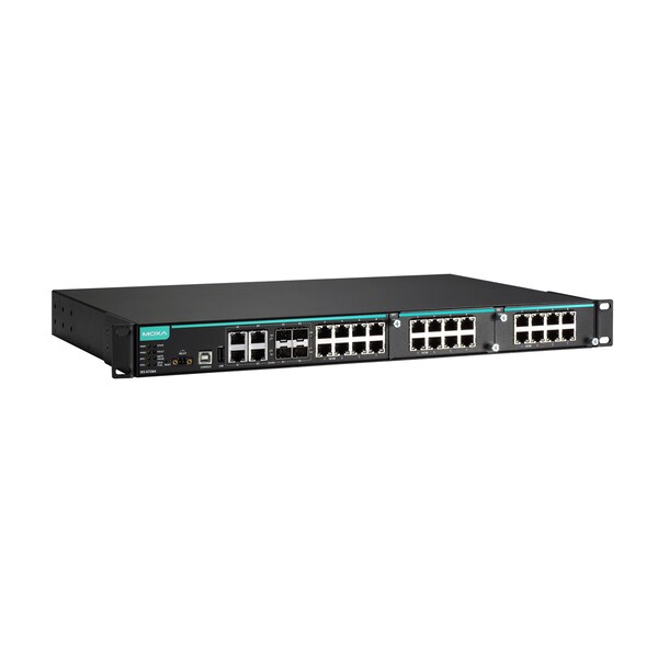 Moxa ModMgdEthSwtch w/8 10/100Base Poe/Poe+Prts, Iks-6728A-8Poe-4Gtxsfp-48-T - IKS-6728A-8POE-4GTXSFP-48-T