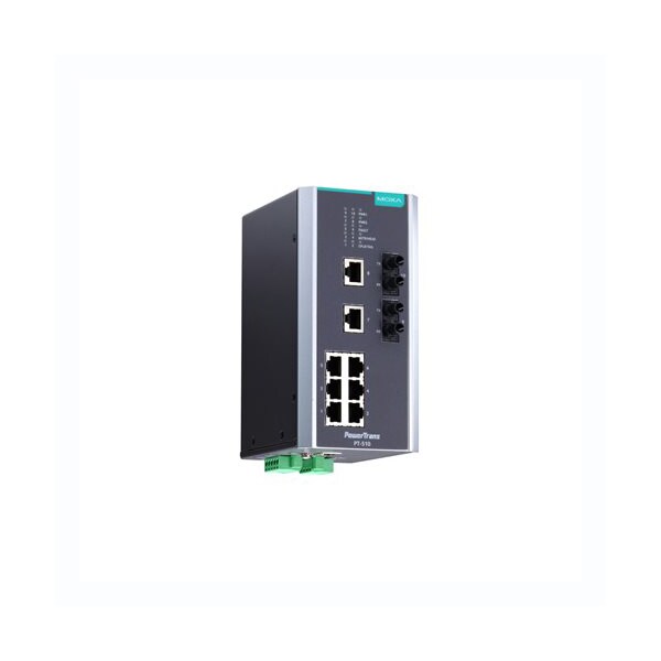 Moxa Iec 61850-3 Mgd Eth. Swtch W/ 8 10/100Baset(X)Ports, Pt-510-Mm-St-24 - PT-510-MM-ST-24