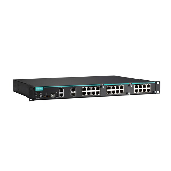 Moxa Mod Mgd Eth. Swtch w/ 8 10/100Baset Ports, Iks-6726A-2Gtxsfp-48-48-T - IKS-6726A-2GTXSFP-48-48-T
