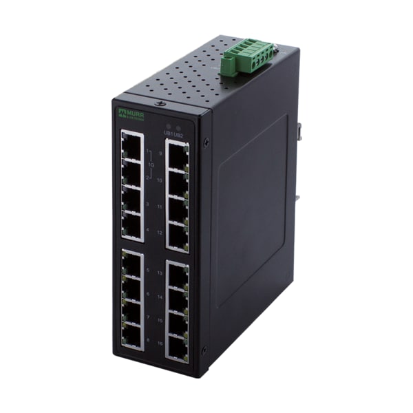 Murrelektronik TREE 16 TX Metall 2GE 14 FE - Unmanaged Gigabit Switch - 16 Ports - 58174