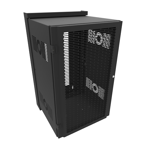 Hammond 20U 23D SWING-OUT WALL CABINET - HWM2420U20BK