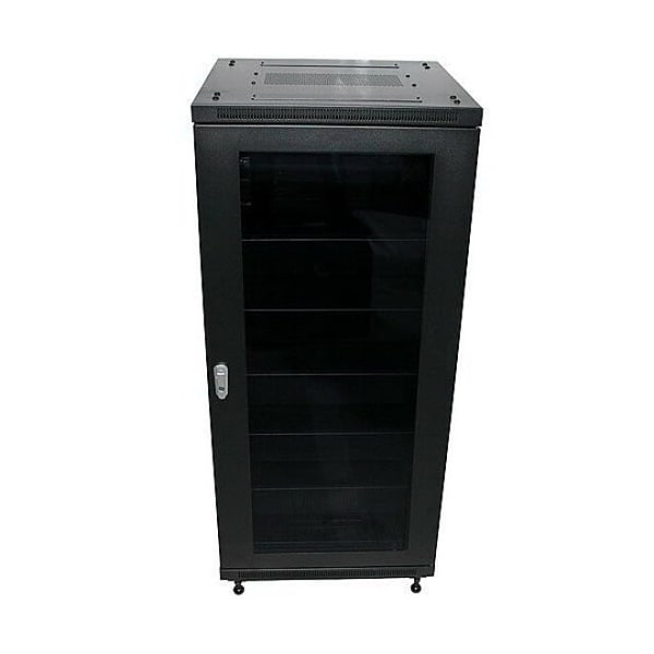 Avarro 27U RACK FLLY ASMBLD W/SHELVES, FANS, CASTERS 900LBS - RK-ER27U
