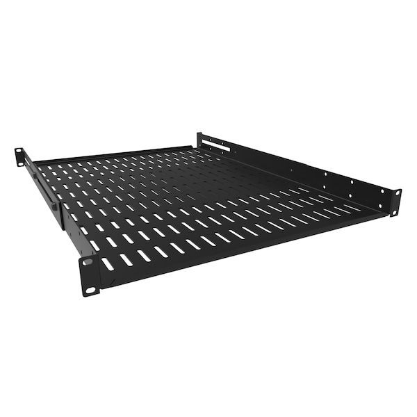 Hammond 1U ADJ DEPTH 18-25 VENT SHELF - ADSV1825BK