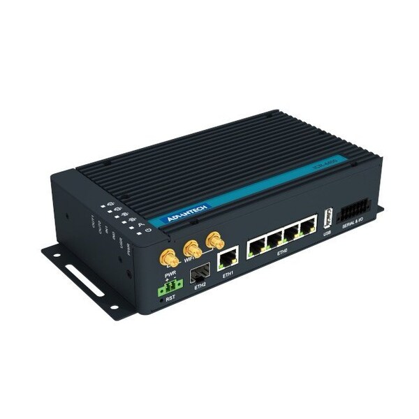 Advantech ICR-4400, GLOBAL, 5x Ethernet, 1x RS232, 1x RS485, CAN, SFP, USB, SD, Without Accessories - ICR-4401