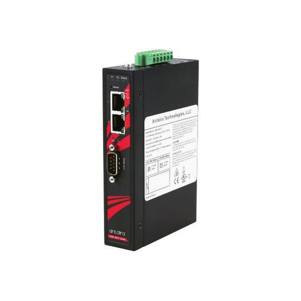 Antaira Industrial Modbus TCP two Ethernet port to one Serial 232,422,485 RTU/ASCII Gateway - STM-601C-T
