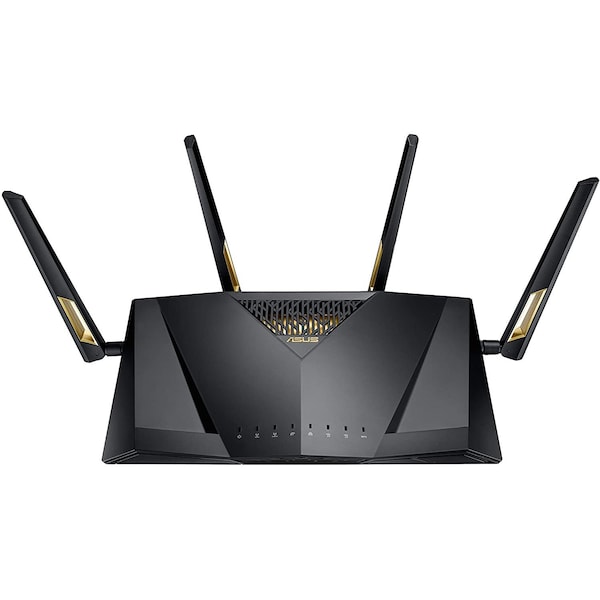 Asus AX6000 Dual-Band WiFi 6 Gaming Router, Game Acceleration, Mesh WiFi Support, Lifetime Free Inte - RT-AX88U