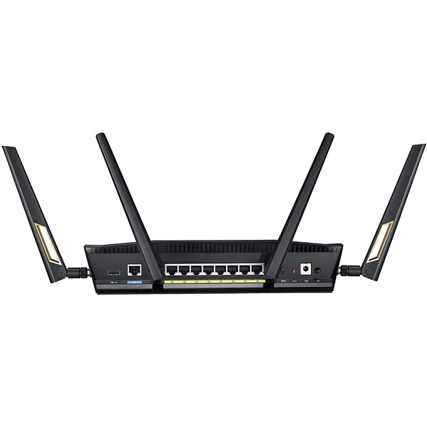 Asus AX6000 Dual-Band WiFi 6 Gaming Router, Game Acceleration, Mesh WiFi Support, Lifetime Free Inte - RT-AX88U
