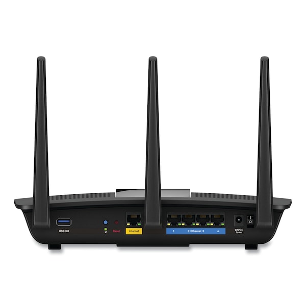 Linksys MAX-STREAM AC1900 MU-MIMO Gigabit Wi-Fi Router, 6 Ports, Dual-Band 2.4 GHz/5 GHz - EA7450