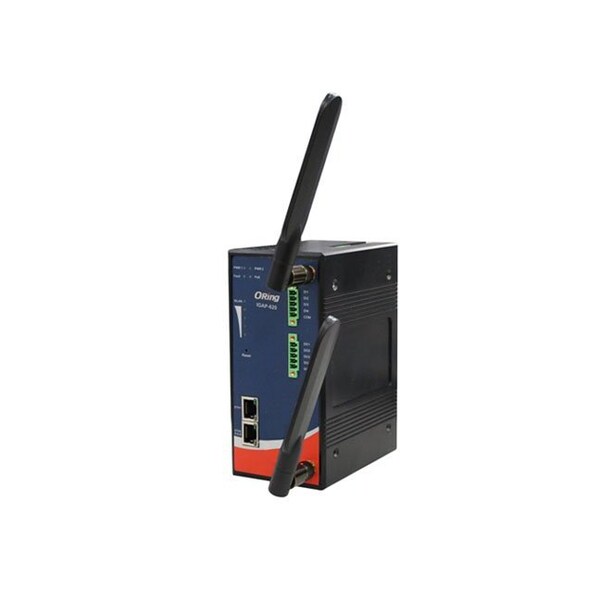 Oring Industrial Networking Rugged 2x 10/100/1000TX RJ-45 LAN to 1x 802.11q/b/g/n Access Point - IGAP-620