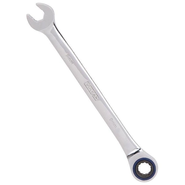 Llave Combinada Vulcan, Métrica, Cabeza de 9 mm, Acero Cromo Vanadio, Espejo Pulido - PG9MM