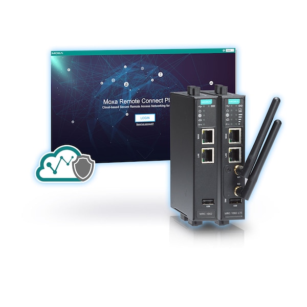 Moxa Moxa Remote Connect Gateway W/ 1 Lte CellularPort - MRC-1002-LTE-US-T