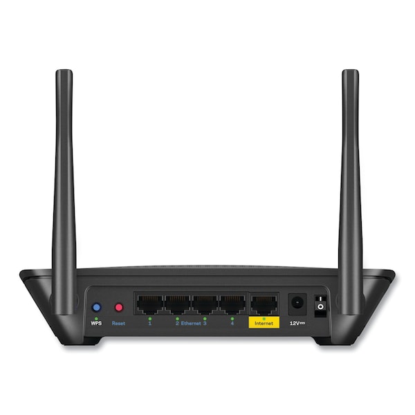 Linksys AC1200 Dual-Band Wi-Fi Router, 4 Ports, Dual-Band 2.4 GHz/5 GHz - EA6350-4B