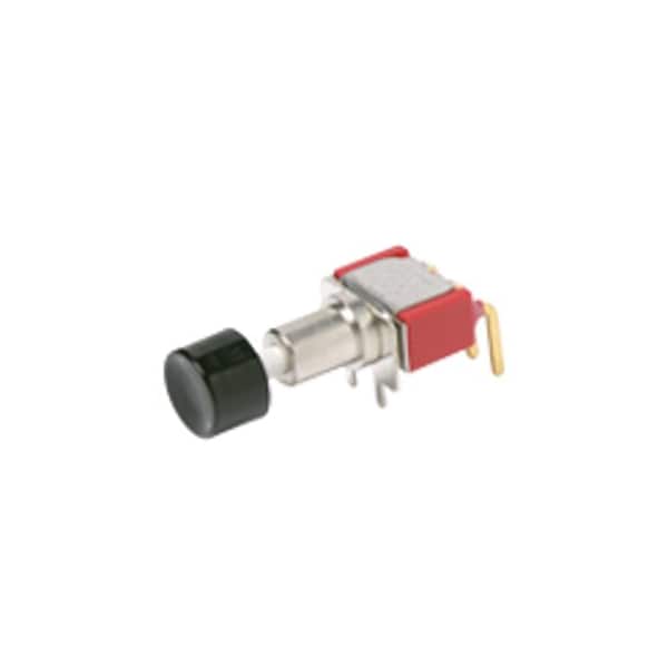 Componentes C&K Interruptor Especial, Spdt, Momentáneo, 3 Orificios PCB, Terminal de Soldadura, Montaje en Orificio - Ángulo Recto hacia la Derecha - 8168S1H9AV2BE3