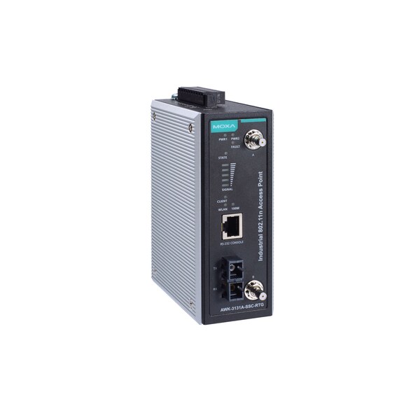 Moxa RlTrksidInDrSnglRdio, 802.11N AccPnt/Client, Awk-3131A-Ssc-Rtg-Us-Ct-T - AWK-3131A-SSC-RTG-US-CT-T