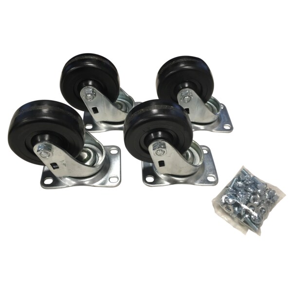 Hammond Heavy Duty Casters 1,050 Lbs Cap/Set, 4-Count - 1425BH