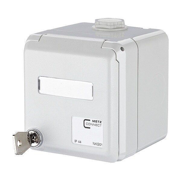 Metz Connect Keystone Housing, Gray, 3.661" H, 3.543" W - 1309460003KI