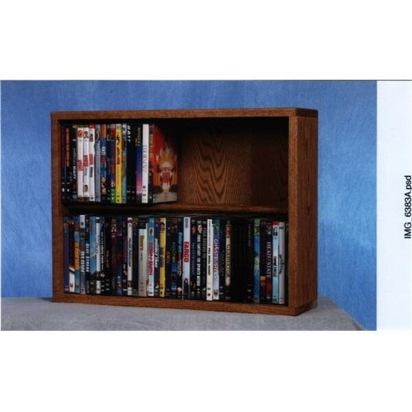 Wood Shed Wood Shed 215-24 Solid Oak 2 Row Dowel DVD Cabinet Tower - 215-24