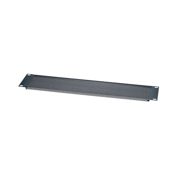 Chief Chief 4U Perforated Steel Vent Panel - Steel - Black Powder Coat - 4U Rack Height - PVP-4