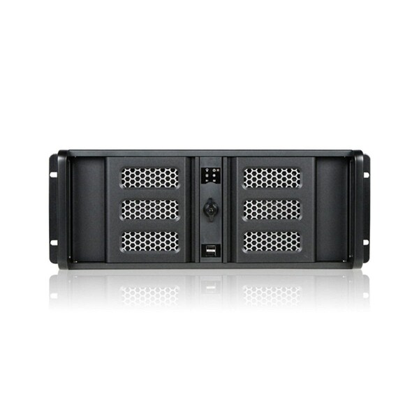 Monoprice KIT 4U High Performance Case with 8-inch LCD and 14 PCI Slots_ Black - 10845