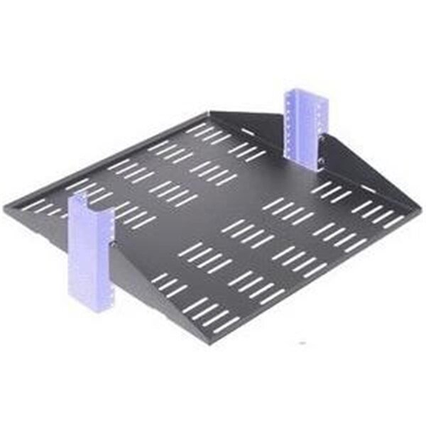 Innovation Rack Solutions 2U 2Post Center Mount Shelf 20in Depth (Flanged Down, Vented) - 19" 2U - 2USHL-022FULL-20DV