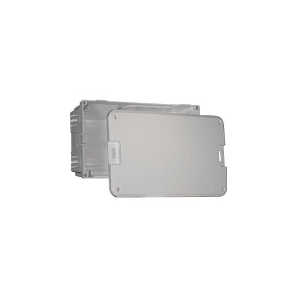 On Q On-Q 8" MDU Enclosure and Cover, Empty - White - EN0800