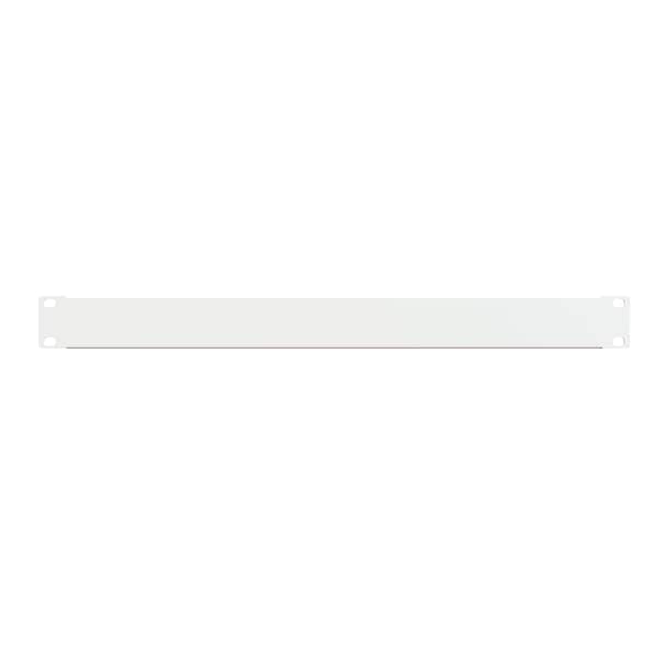 Hammond 1U FLANGED STEEL Panel WHITE - PBFS19001WH