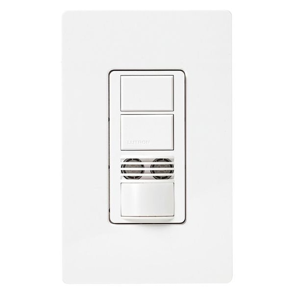 Lutron Sensor de Ocupación de Tecnología Dual, 900sqft, Blanco - MS-B202-WH