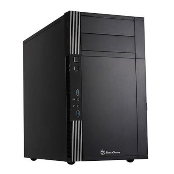 Silverstone Silverstone Technology PS07B Mid-Tower Micro-ATX PC Case with Dual USB 3.0 Ports - Black - PS07B