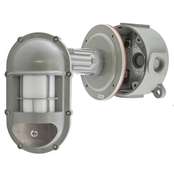 Sensor de ocupación Hubbell Wiring Device-Kellems, PIR, 1600 pies cuadrados, gris - AHP1600WRP