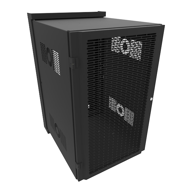 Hammond 20U 29D SWING-OUT WALL CABINET - HWM2420U26BK