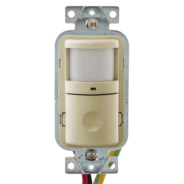 Sensor de ocupación/vacancia de Hubbell Wiring Device-Kellems, PIR, 1200 pies cuadrados, Marfil - WS2000I