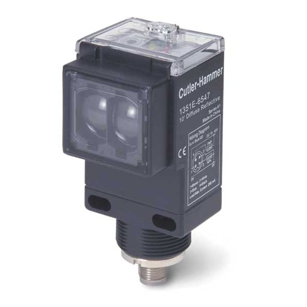Sensor fotoeléctrico Eaton, Rectangular, Difuso - 1351E-6513