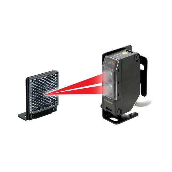 Sensor de haz fotoeléctrico reflectante de 35 pies. Rango: Hasta 35 pies. 12 ~ 240 VCC o 24 ~ 240 VCA. 1 - SLM-E-931-S35RRQ