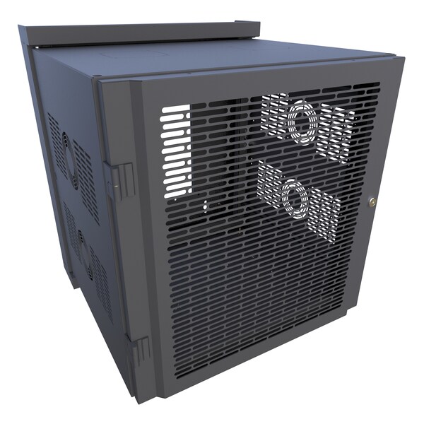 Hammond 12U 23D SWING-OUT WALL CABINET - HWM2412U20BK