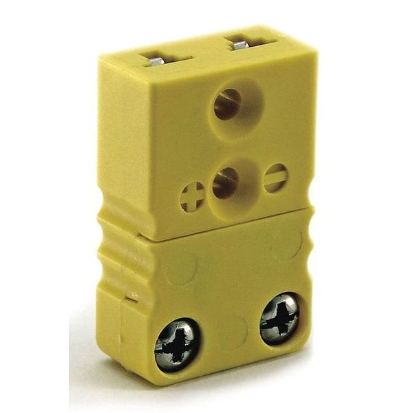 Jack de termopar Dayton, K, Amarillo, 2 Pines - 36GK91
