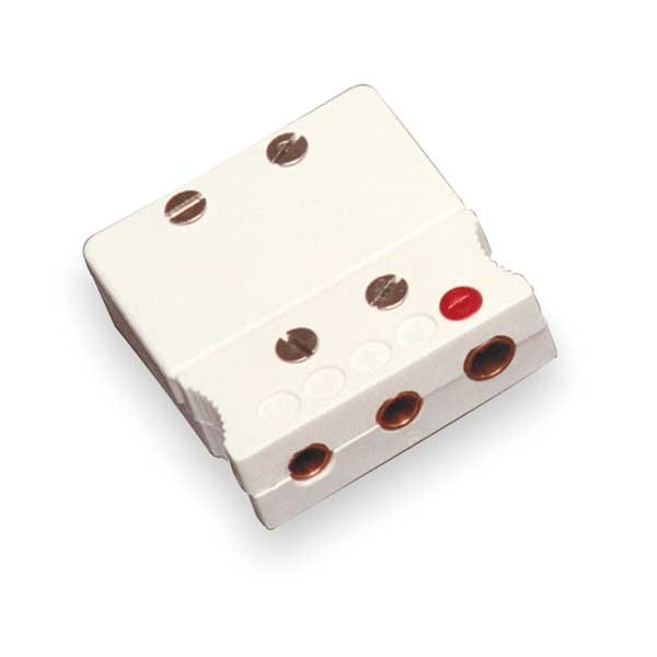 Conector para termopar de Tempco, Cu, Blanco, 3 Pin QD - TCA-102-130