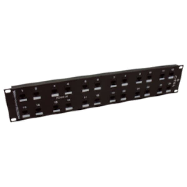 Citel 19" Patch Panel With Protection, Cat6 Ethernet, 48 Port, Rj45 In/Out - PCH48-C6