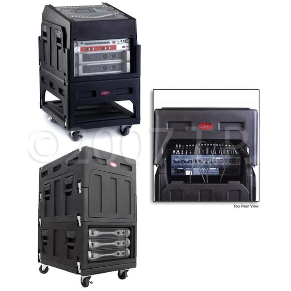 Skb 119-R1406 Gig Rig with 14U Top 6U Front Rack - Built-in Pedestal - 1SKB19-R1406