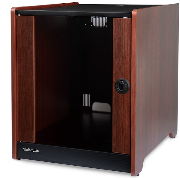 Startech.Com 12U Wood Enclosed Office Server Rack - 300lbs Capacity - RKWOODCAB12