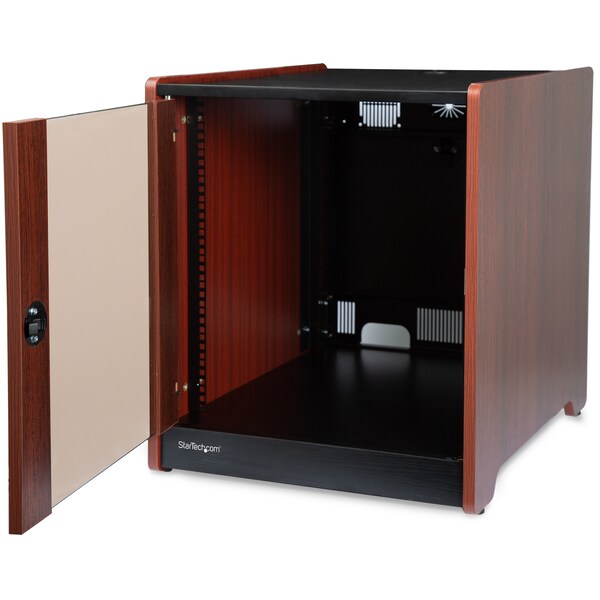 Startech.Com 12U Wood Enclosed Office Server Rack - 300lbs Capacity - RKWOODCAB12
