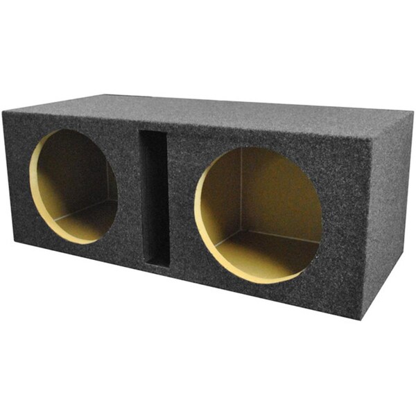 Q Power Qpower QHD212V 12 in. Dual Hole Vented 1 in. MDF - QHD212V